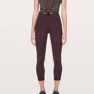 Lululemon Time To Sweat Tight Plum Shadow I116